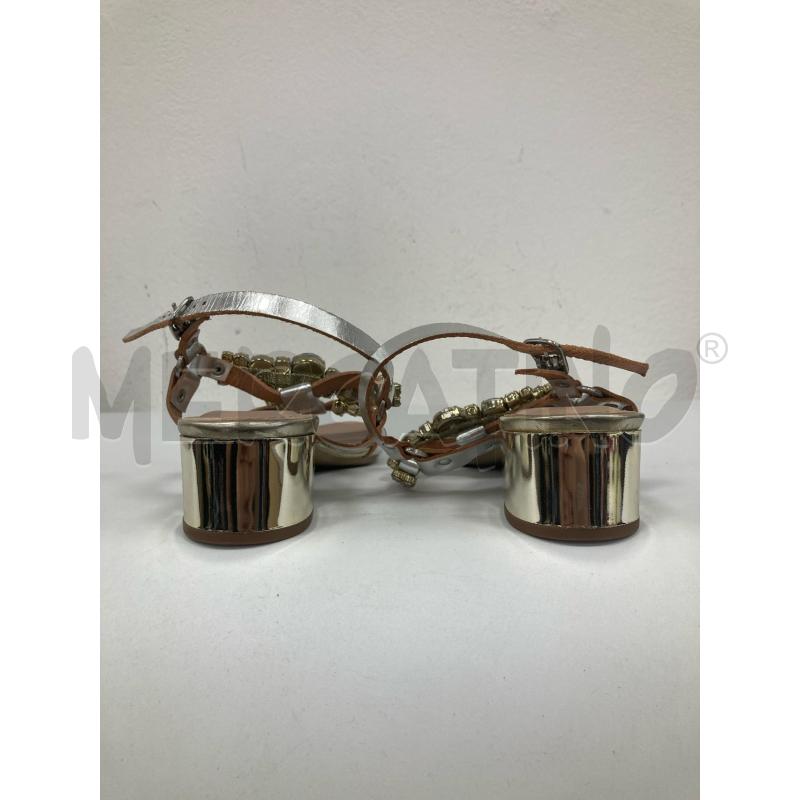 SANDALI DONNA VIA STUDIO ARGENTO BRILLANTINI | Mercatino dell'Usato Gazzada schianno 3