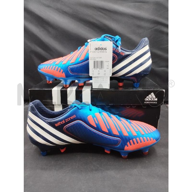 SCARPETTE CALCIO ADIDAS AZZURRE ARANCIONI | Mercatino dell'Usato Gazzada schianno 1