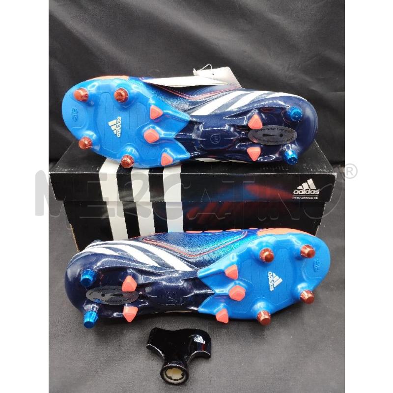 SCARPETTE CALCIO ADIDAS AZZURRE ARANCIONI | Mercatino dell'Usato Gazzada schianno 3