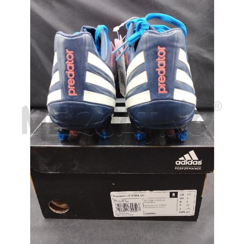 SCARPETTE CALCIO ADIDAS AZZURRE ARANCIONI | Mercatino dell'Usato Gazzada schianno 4