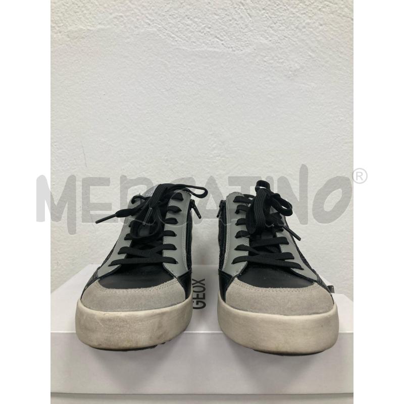 SCARPE DONNA GEOX NERA GLITTER GRIGIA | Mercatino dell'Usato Gazzada schianno 2