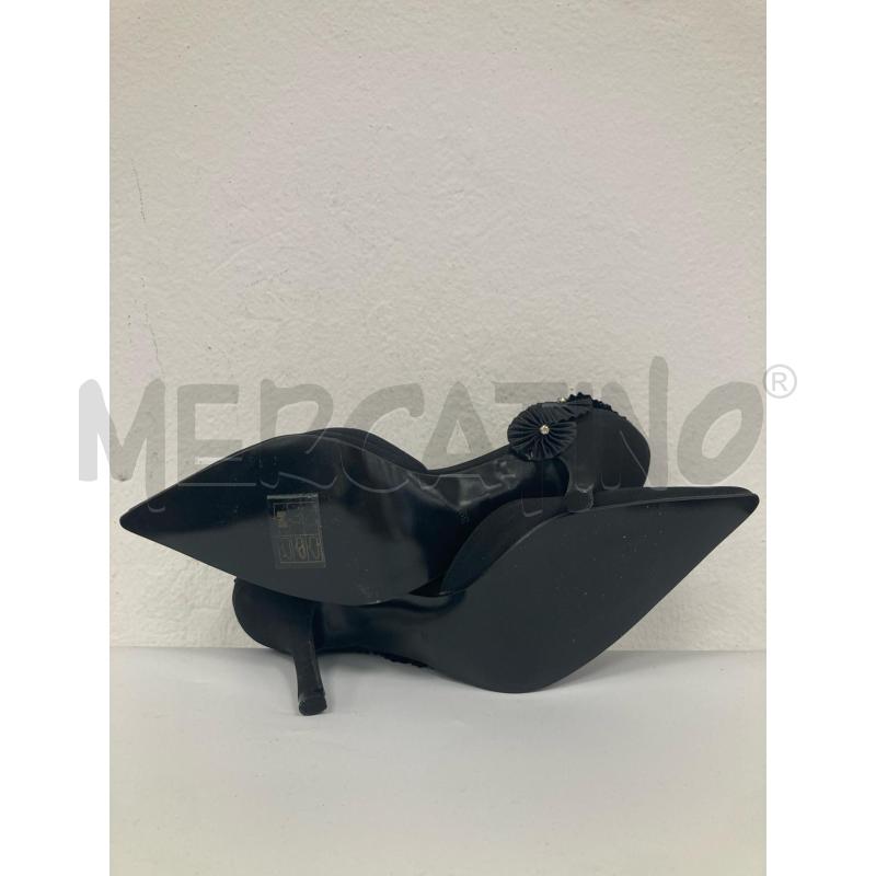 SCARPE DONNA MENBUR NERE FIORELLINI LATERALI | Mercatino dell'Usato Gazzada schianno 3
