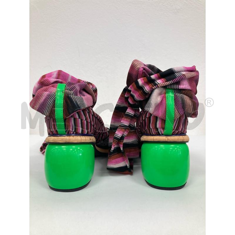 SCARPE DONNA MISSONI SFILATA ROSA NERO SCHIAVA TACCO VERDE | Mercatino dell'Usato Gazzada schianno 2