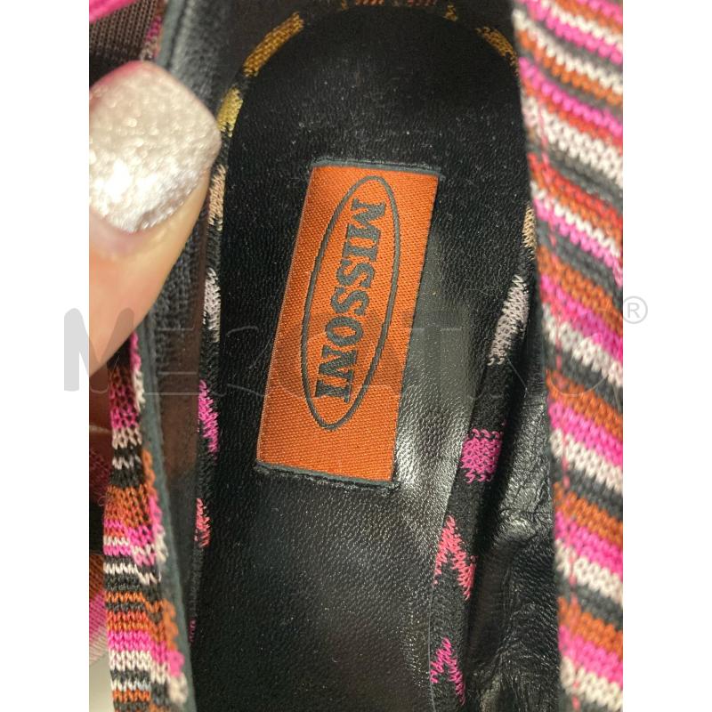 SCARPE DONNA MISSONI SFILATA ROSA NERO SCHIAVA TACCO VERDE | Mercatino dell'Usato Gazzada schianno 4