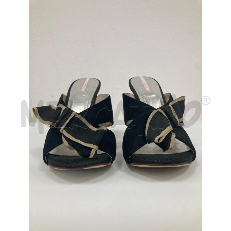 SCARPE DONNA MOTIVI TACCO FIOCCO NERO APERTE | Mercatino dell'Usato Gazzada schianno 2