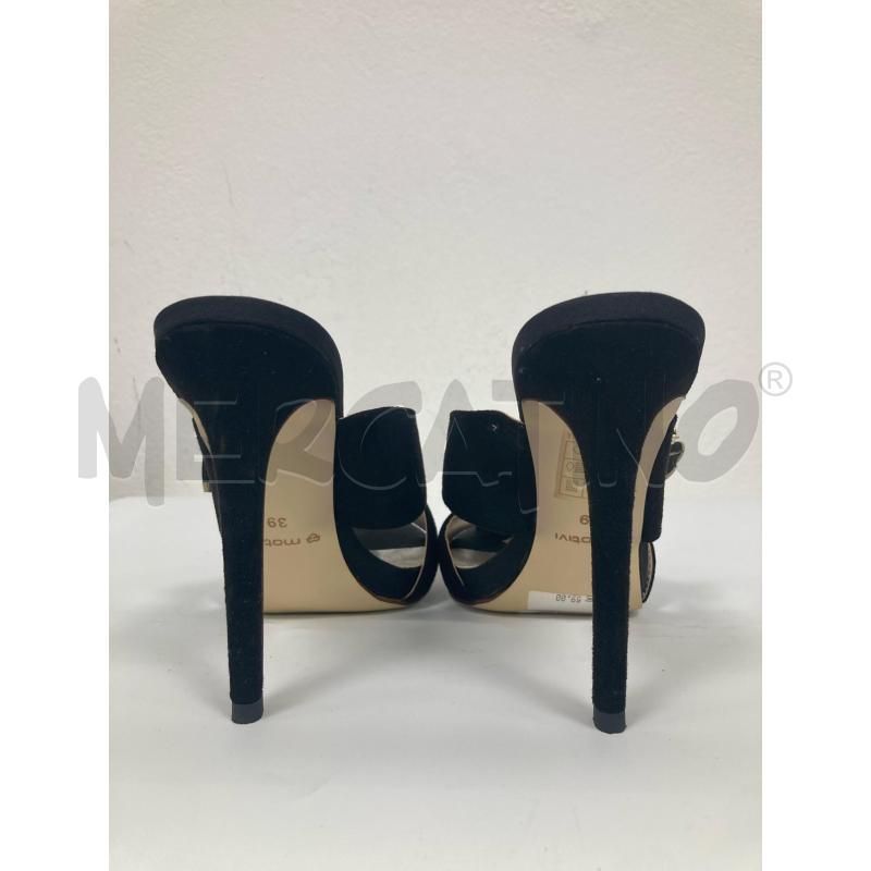 SCARPE DONNA MOTIVI TACCO FIOCCO NERO APERTE | Mercatino dell'Usato Gazzada schianno 3