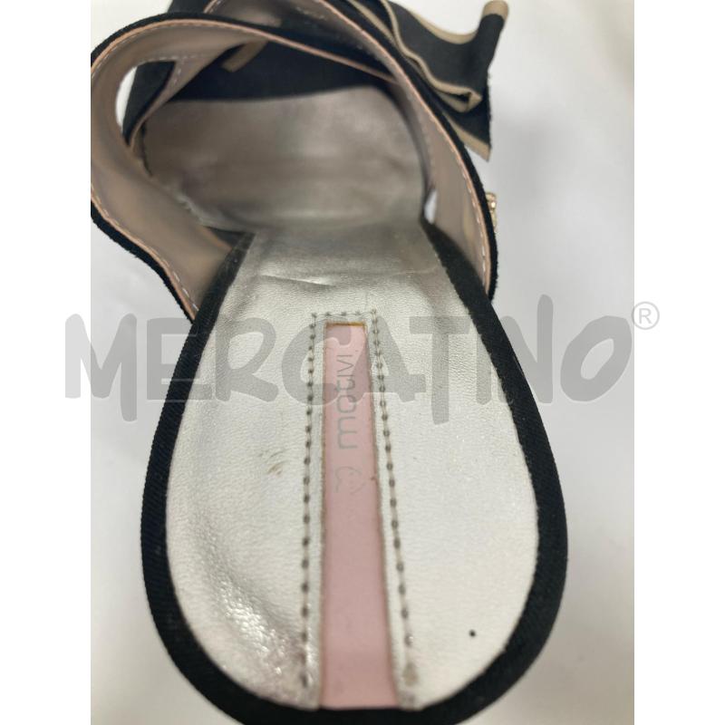 SCARPE DONNA MOTIVI TACCO FIOCCO NERO APERTE | Mercatino dell'Usato Gazzada schianno 5