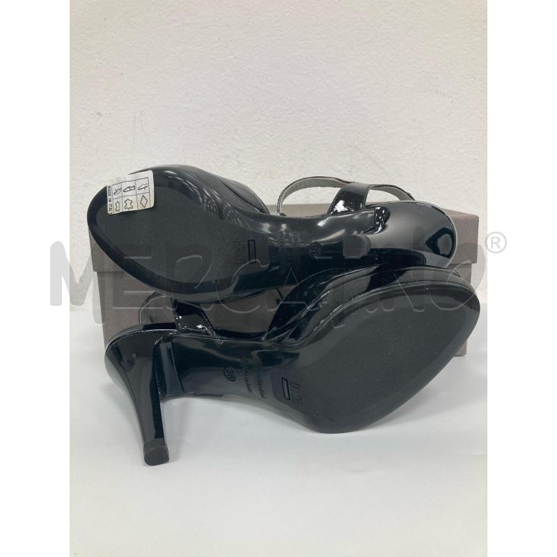 SCARPE DONNA NERO GIARDINI NERO VERNICE PUNTA APERTA | Mercatino dell'Usato Gazzada schianno 4