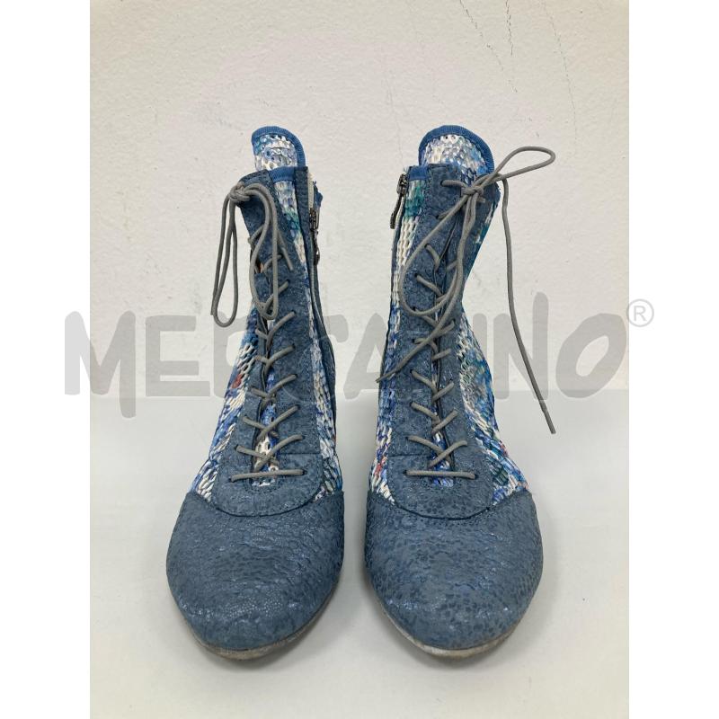 SCARPE DONNA SIMEN STIVALETTI AZZURRI  | Mercatino dell'Usato Gazzada schianno 2