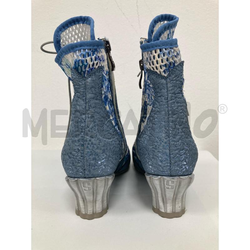 SCARPE DONNA SIMEN STIVALETTI AZZURRI  | Mercatino dell'Usato Gazzada schianno 3