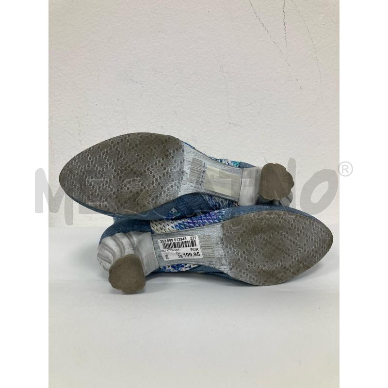 SCARPE DONNA SIMEN STIVALETTI AZZURRI  | Mercatino dell'Usato Gazzada schianno 4