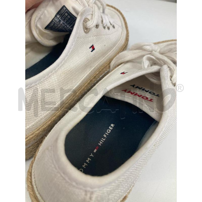 SCARPE DONNA TOMMY HILFIGER BIANCHE PARA CORDA | Mercatino dell'Usato Gazzada schianno 5