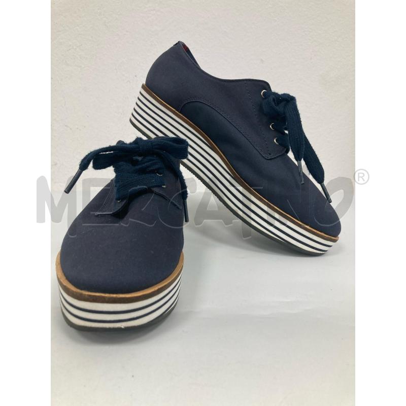 SCARPE DONNA TOMMY HILFIGER BLU ZEPPA | Mercatino dell'Usato Gazzada schianno 1