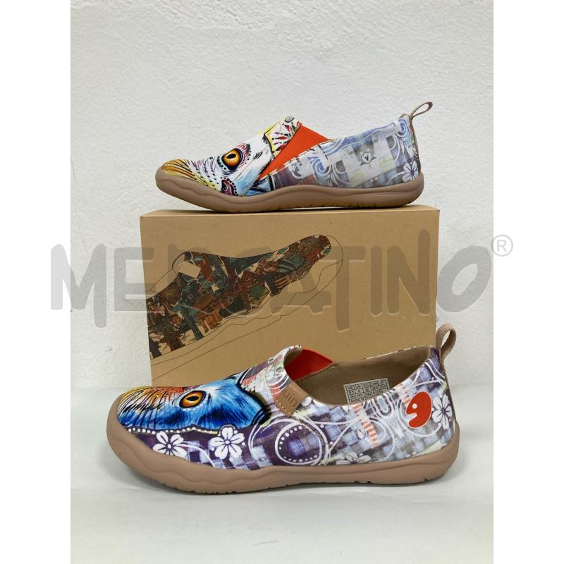 SCARPE DONNA UIN BEIGE GATTI DISEGNATI A MANO | Mercatino dell'Usato Gazzada schianno 1