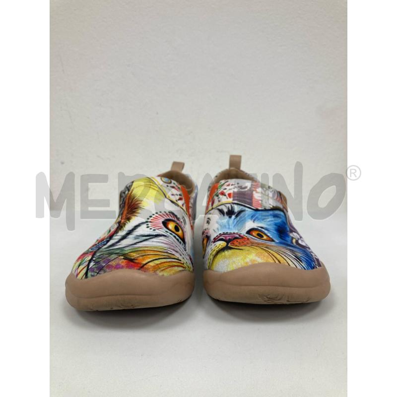 SCARPE DONNA UIN BEIGE GATTI DISEGNATI A MANO | Mercatino dell'Usato Gazzada schianno 2