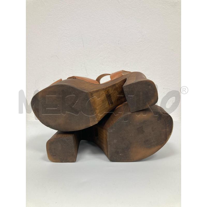 SCARPE DONNA WINDSOR SMITH PELLE MARRONI TACCO LEGNO | Mercatino dell'Usato Gazzada schianno 4