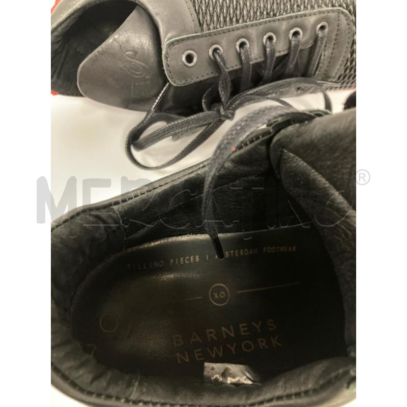 SCARPE UOMO BARNEYS NERE ROSSE | Mercatino dell'Usato Gazzada schianno 5