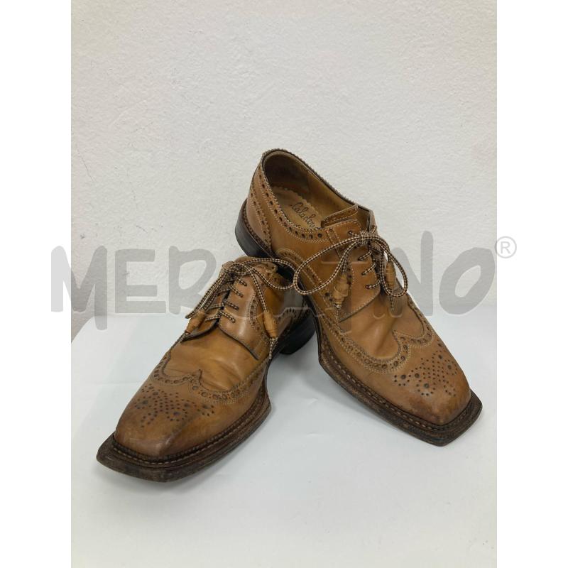 SCARPE UOMO PELLE BEIGE FATTE A MANO  | Mercatino dell'Usato Gazzada schianno 1