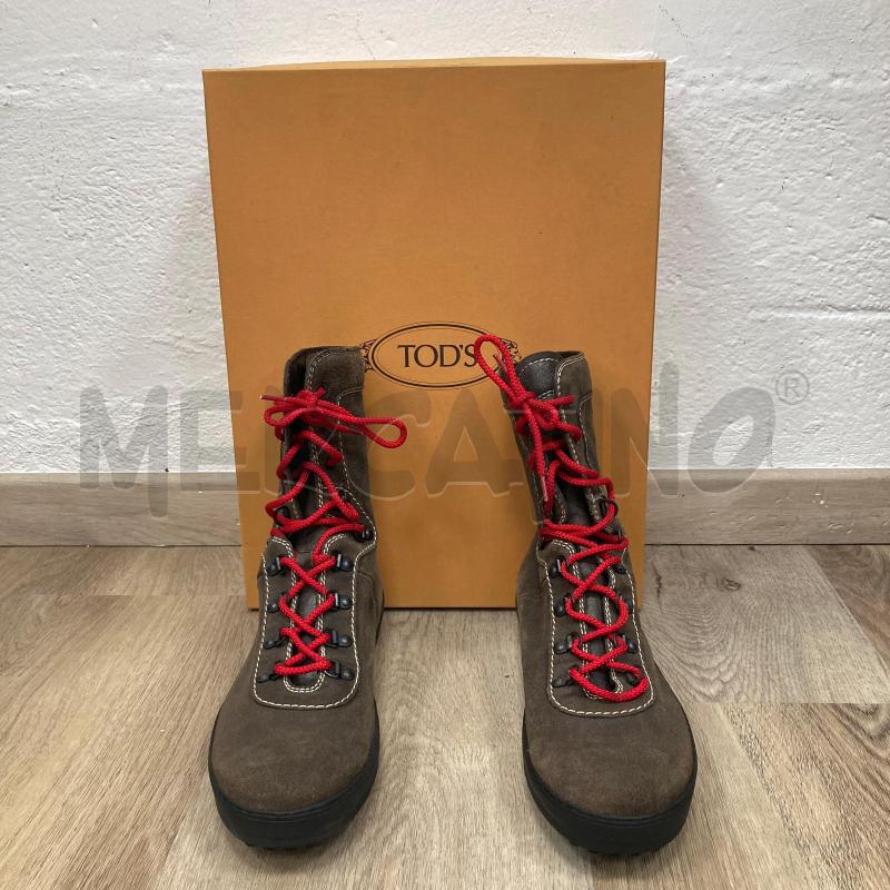 SCARPONI UOMO TOD'S CAMOSCIO MARRONE | Mercatino dell'Usato Gazzada schianno 1