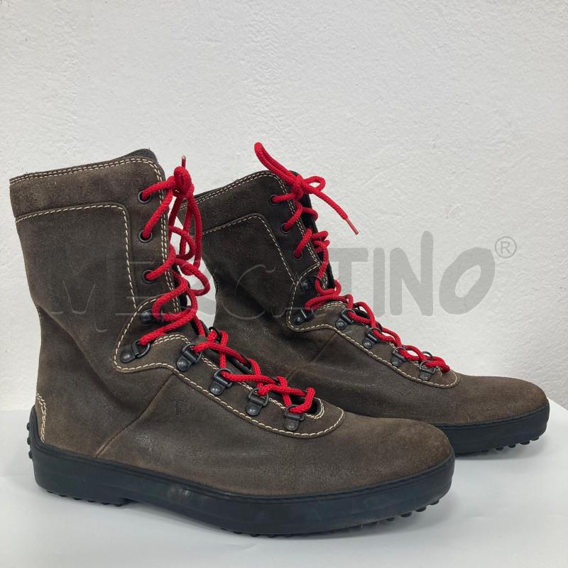 SCARPONI UOMO TOD'S CAMOSCIO MARRONE | Mercatino dell'Usato Gazzada schianno 2