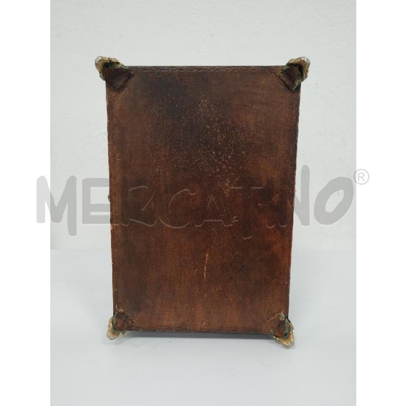 SCATOLA CUOIO LEGNO | Mercatino dell'Usato Gazzada schianno 3