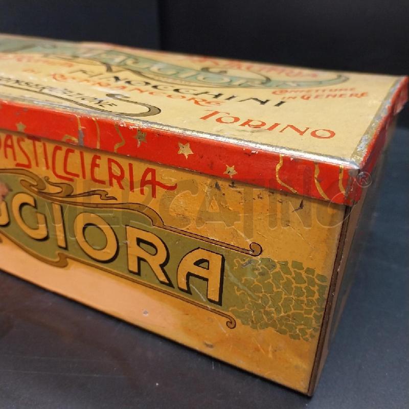 SCATOLA LATTA D'EPOCA PASTICCERIA MAGGIORA | Mercatino dell'Usato Gazzada schianno 5