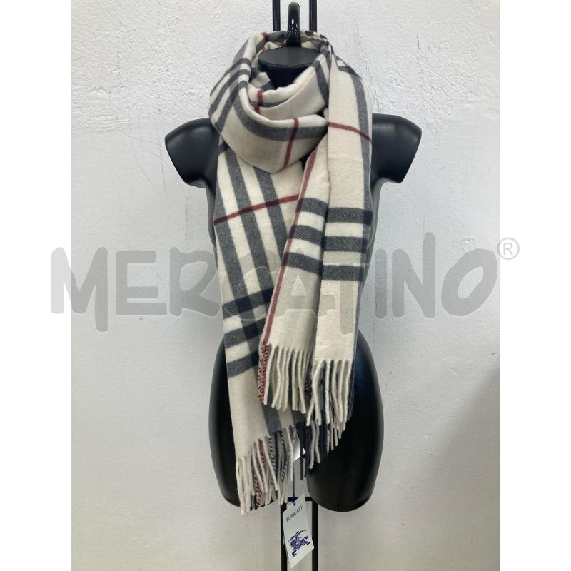 SCIARPA BURBERRY PANNA CARTELLINO | Mercatino dell'Usato Gazzada schianno 3