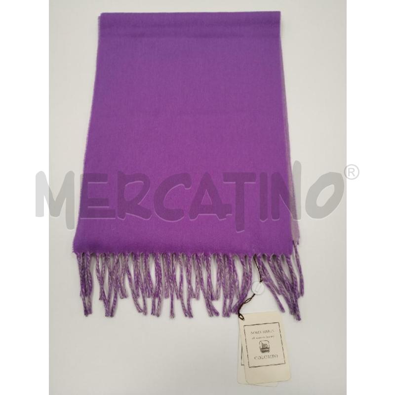 SCIARPA DONNA COLOMBO VIOLA CARTELLINO | Mercatino dell'Usato Gazzada schianno 4