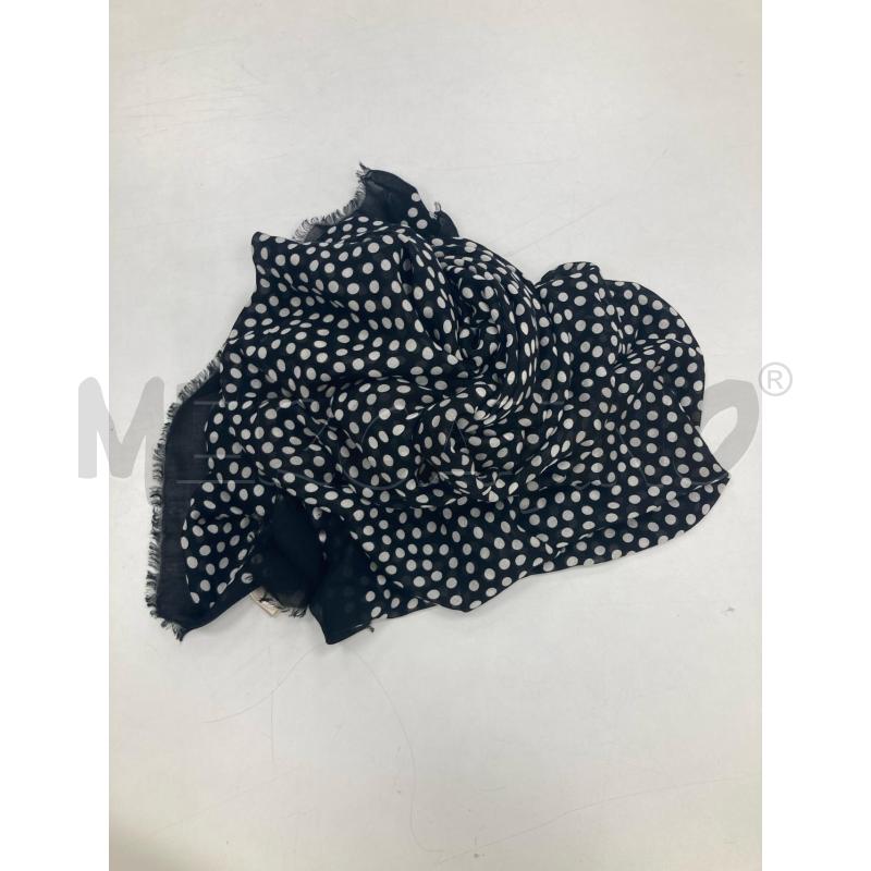 SCIARPA DONNA SAINT LAURENT NERA POIS BIANCHI | Mercatino dell'Usato Gazzada schianno 3