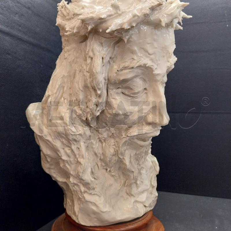 SCULTURA CERAMICA VOLTO CRISTO | Mercatino dell'Usato Gazzada schianno 5