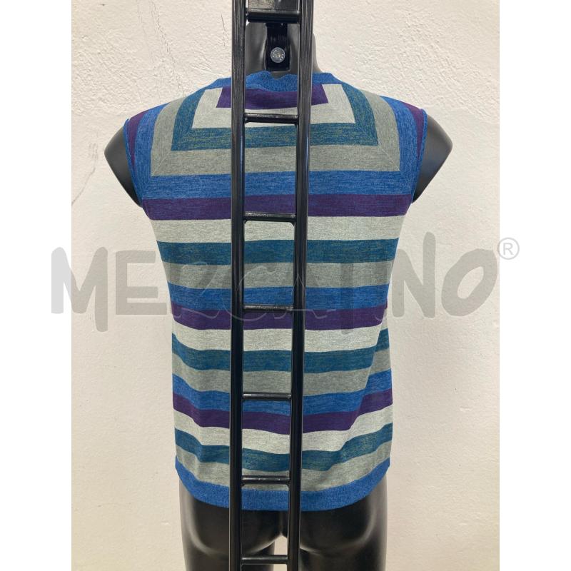 SMANICATO DONNA PPAUL&SHARK RIGHE BLU VERDI VIOLA | Mercatino dell'Usato Gazzada schianno 2