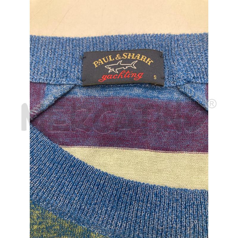 SMANICATO DONNA PPAUL&SHARK RIGHE BLU VERDI VIOLA | Mercatino dell'Usato Gazzada schianno 3