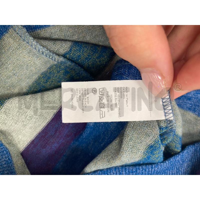 SMANICATO DONNA PPAUL&SHARK RIGHE BLU VERDI VIOLA | Mercatino dell'Usato Gazzada schianno 4