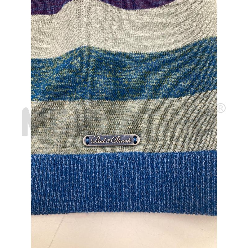 SMANICATO DONNA PPAUL&SHARK RIGHE BLU VERDI VIOLA | Mercatino dell'Usato Gazzada schianno 5