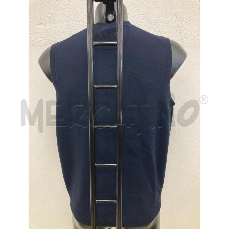 SMANICATO UOMO HUGO BOSS BLU SCRITTA ROSSA | Mercatino dell'Usato Gazzada schianno 2