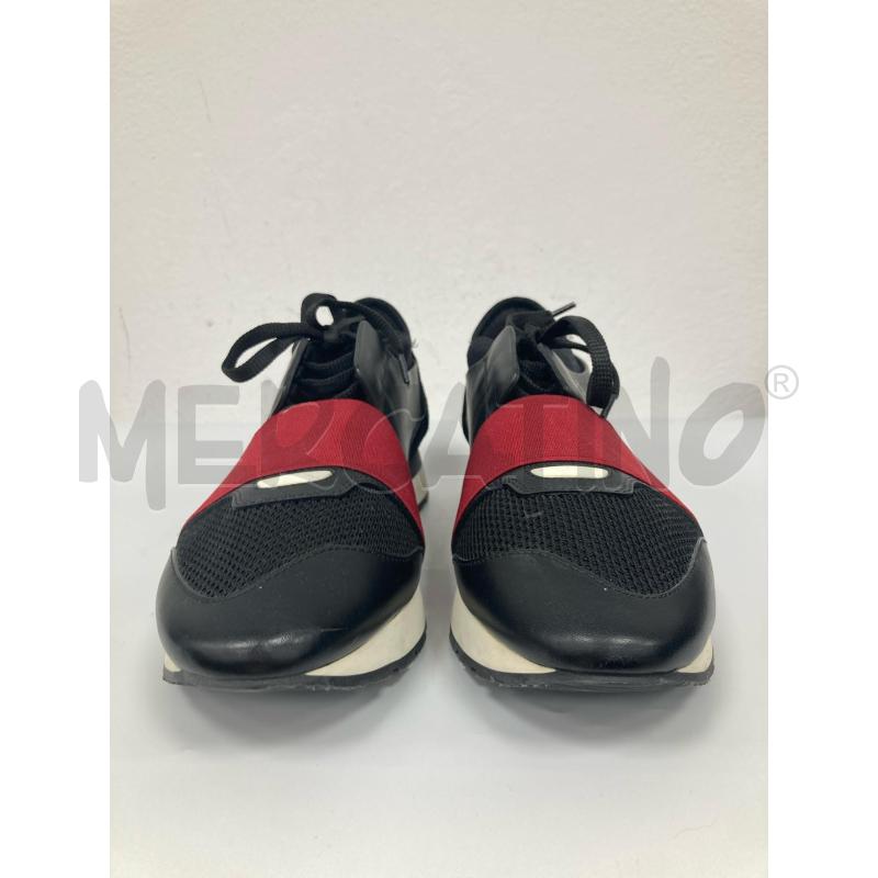 SNEAKERS BALENCIAGA NERE FASCIA ROSSA  | Mercatino dell'Usato Gazzada schianno 2