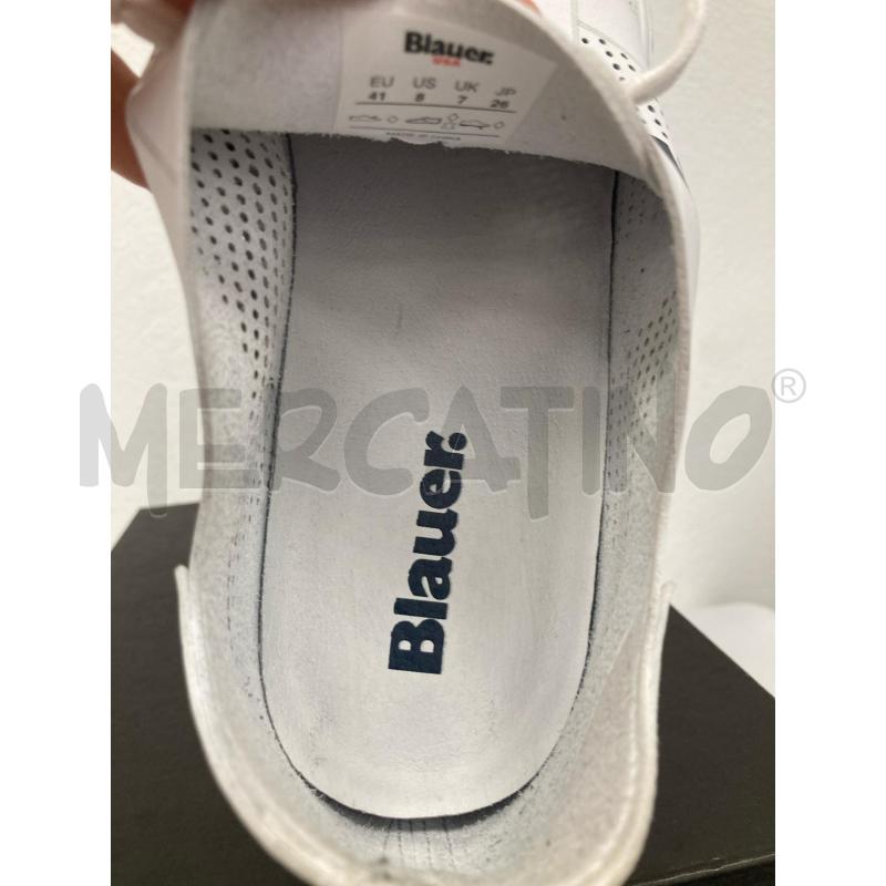 SNEAKERS BLAUER BIANCHE TRAFORATE | Mercatino dell'Usato Gazzada schianno 5