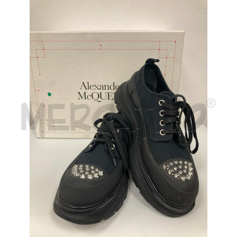 SNEAKERS DONNA ALEXANDER MCQUEEN NERE PUNTA BORCHIE | Mercatino dell'Usato Gazzada schianno 1