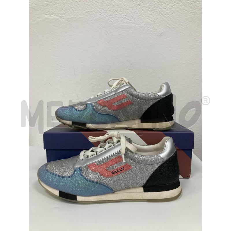 SNEAKERS DONNA BALLY GAVINIA SILVER BRILLANTINATE | Mercatino dell'Usato Gazzada schianno 1