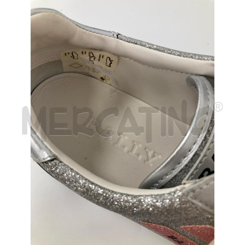 SNEAKERS DONNA BALLY GAVINIA SILVER BRILLANTINATE | Mercatino dell'Usato Gazzada schianno 5
