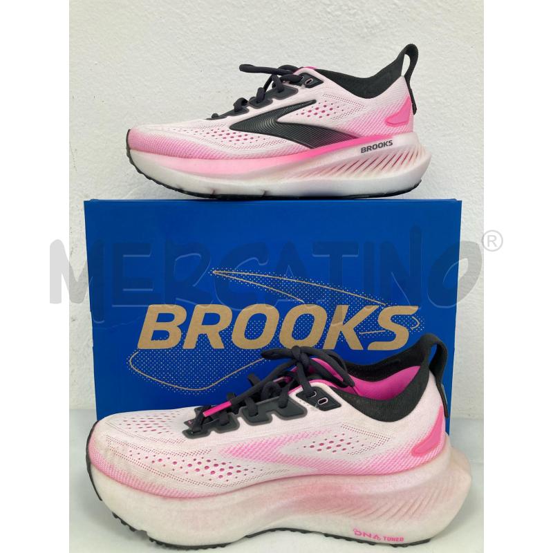 SNEAKERS DONNA BROOKS ROSA BIANCHE  | Mercatino dell'Usato Gazzada schianno 1