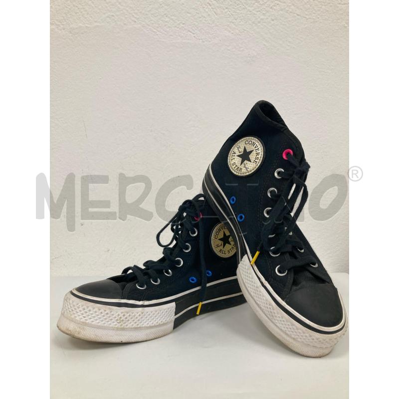 SNEAKERS DONNA CONVERSE NERE ALTE  | Mercatino dell'Usato Gazzada schianno 1