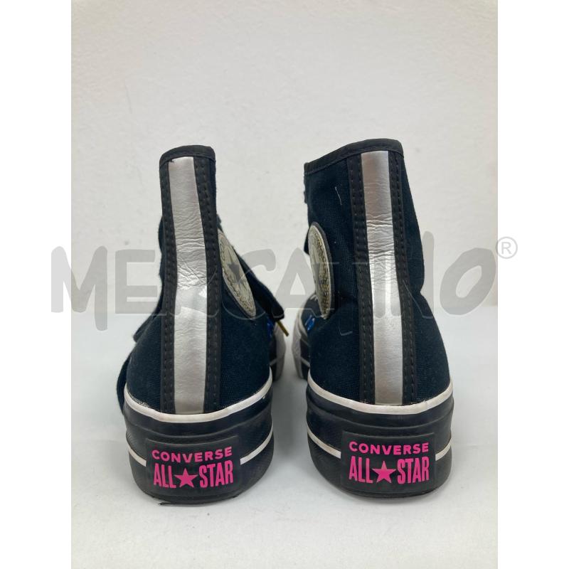 SNEAKERS DONNA CONVERSE NERE ALTE  | Mercatino dell'Usato Gazzada schianno 3