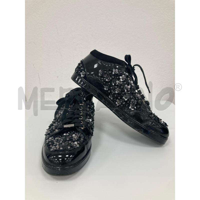 SNEAKERS DONNA JIMMY CHOO NERE FIORATE | Mercatino dell'Usato Gazzada schianno 1