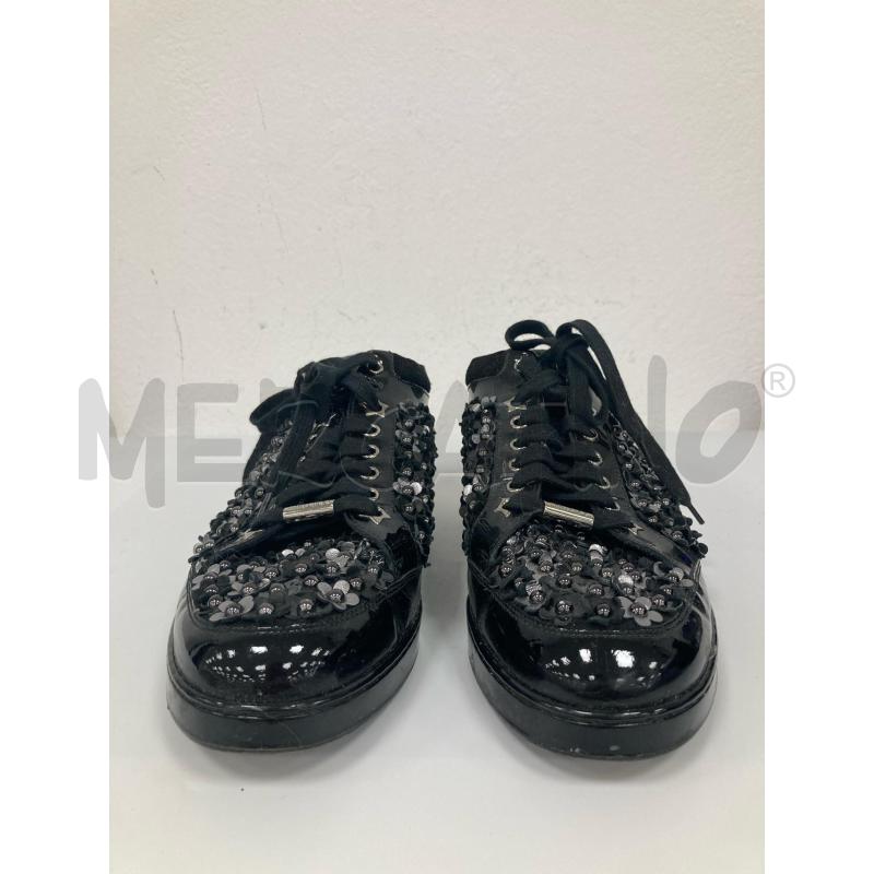 SNEAKERS DONNA JIMMY CHOO NERE FIORATE | Mercatino dell'Usato Gazzada schianno 2