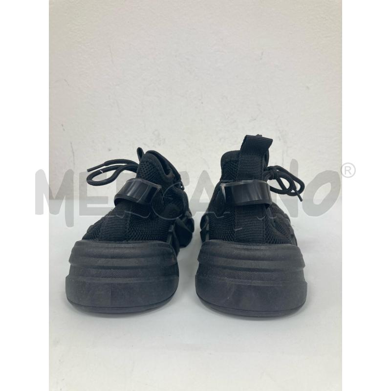 SNEAKERS DONNA NERE TELA PARA NERA GOMMA  | Mercatino dell'Usato Gazzada schianno 3