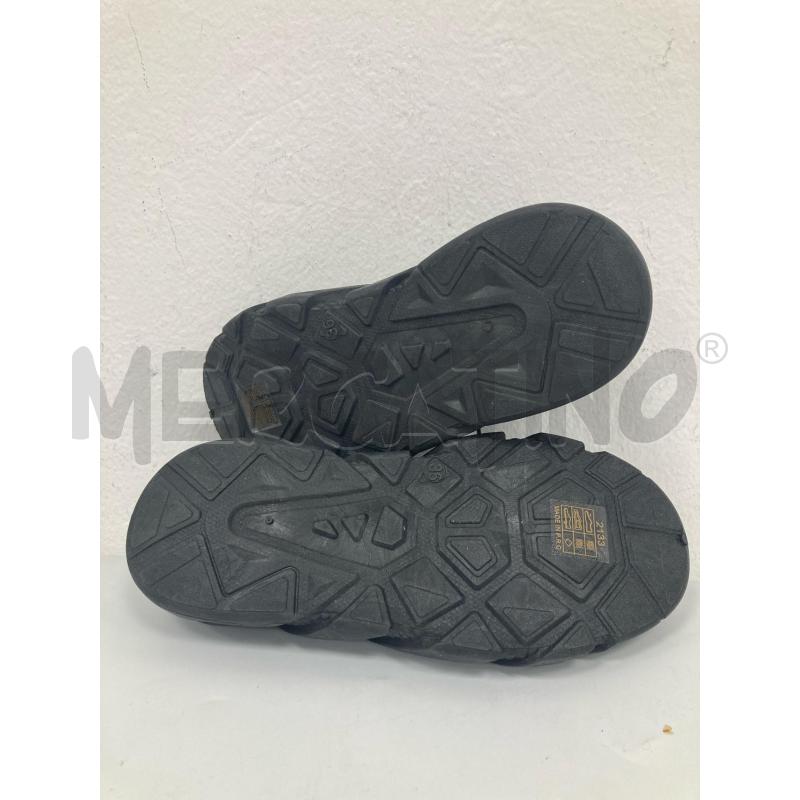 SNEAKERS DONNA NERE TELA PARA NERA GOMMA  | Mercatino dell'Usato Gazzada schianno 4