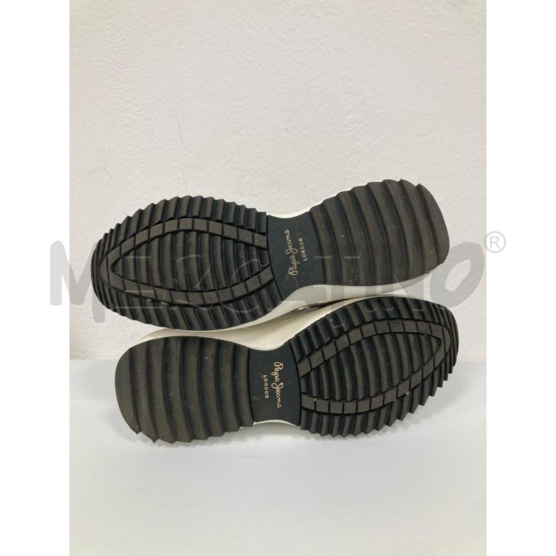 SNEAKERS DONNA PEPE JEANS BIANCHE PAIETTES ARGENTO | Mercatino dell'Usato Gazzada schianno 4