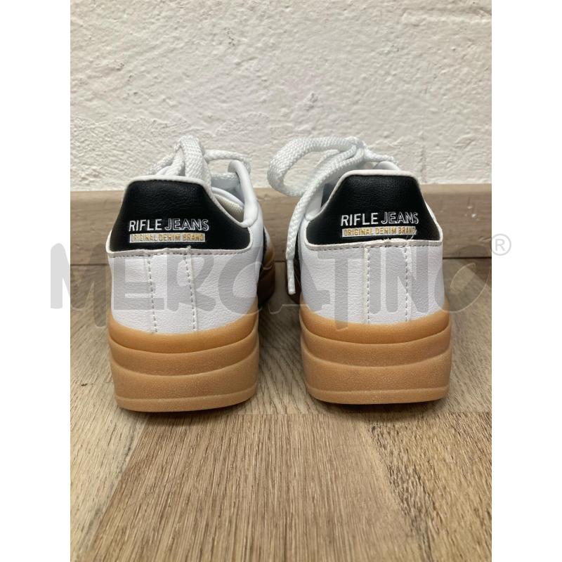 SNEAKERS DONNA RIFLE BIANCA NERA  | Mercatino dell'Usato Gazzada schianno 3
