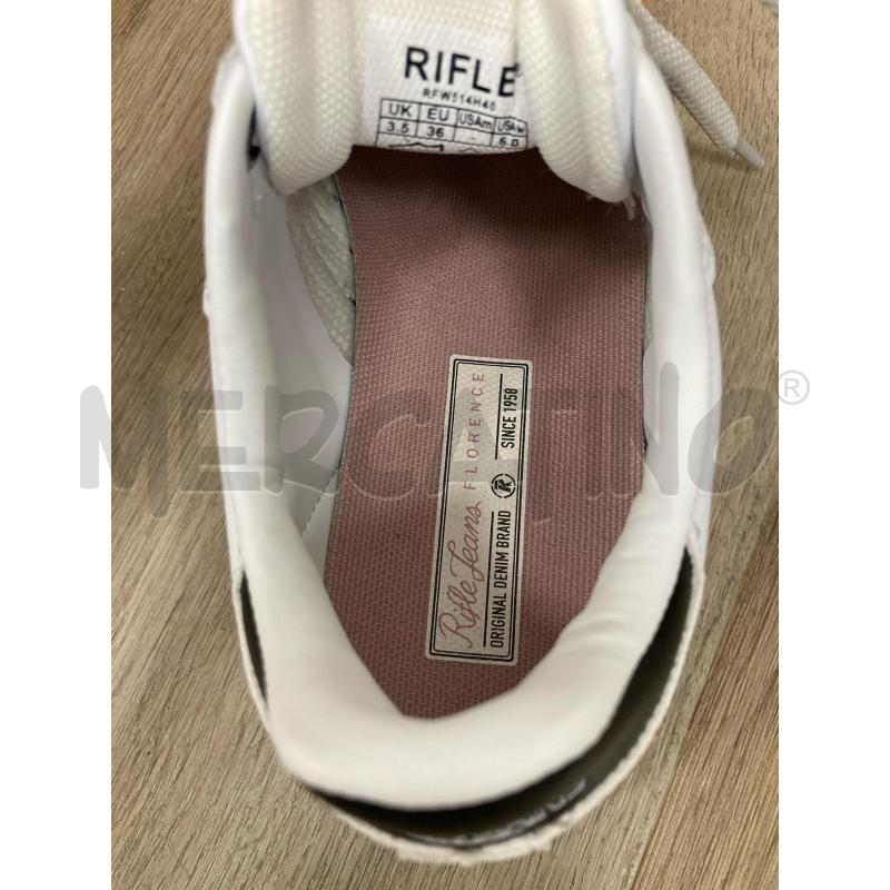 SNEAKERS DONNA RIFLE BIANCA NERA  | Mercatino dell'Usato Gazzada schianno 5